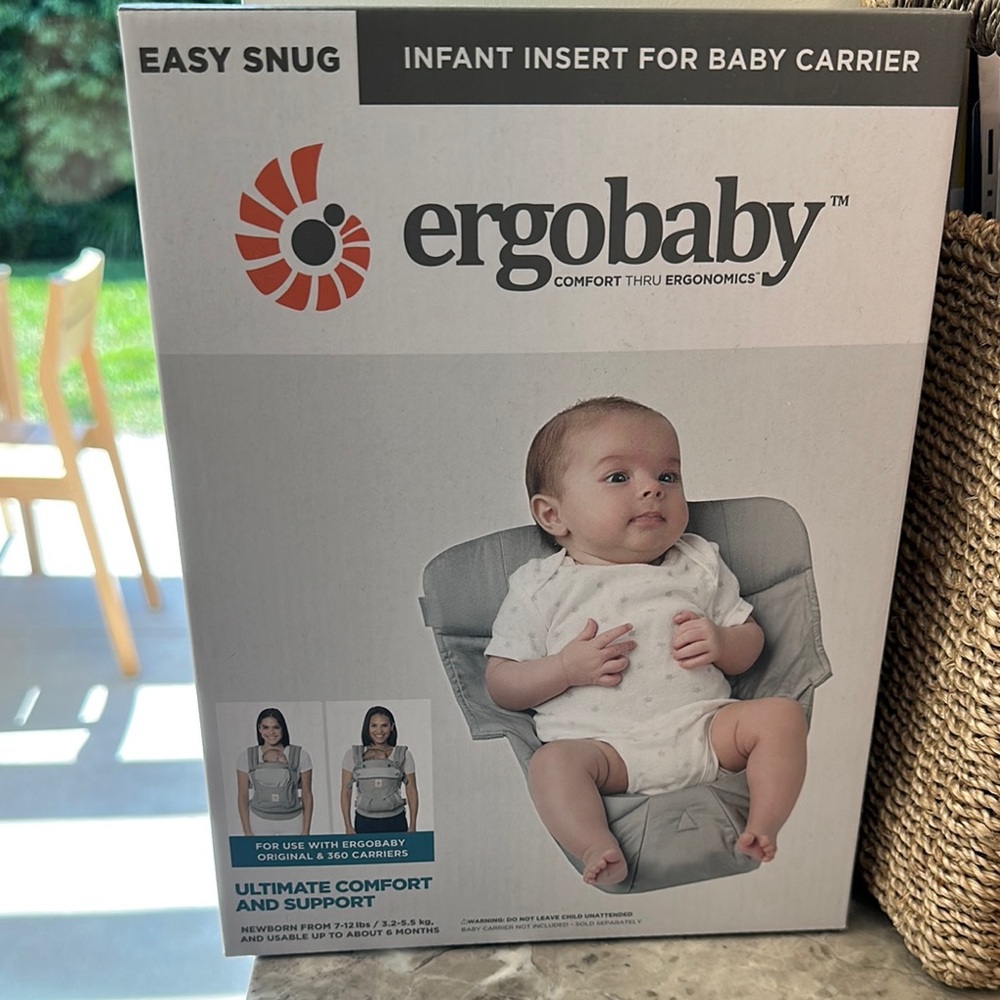 Ergobaby Easy Snug Gray Infant Insert